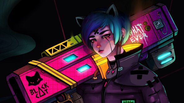 Cyberpunk Steroe Girl