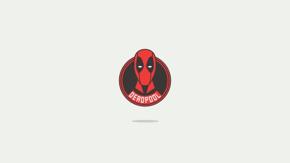 Deadpool America Minimal Logo 4k