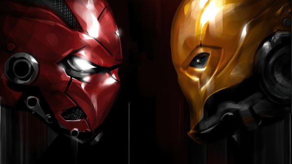 Deathstroke Vs Red Hood 4k