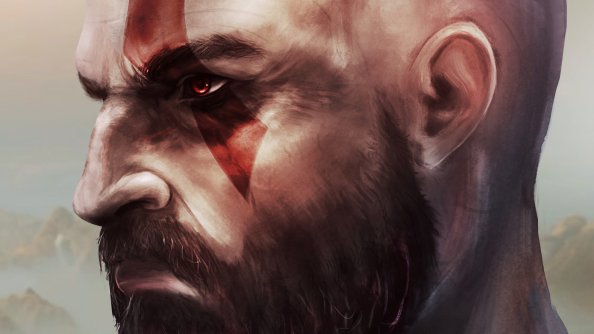 Kratos In God Of War Art