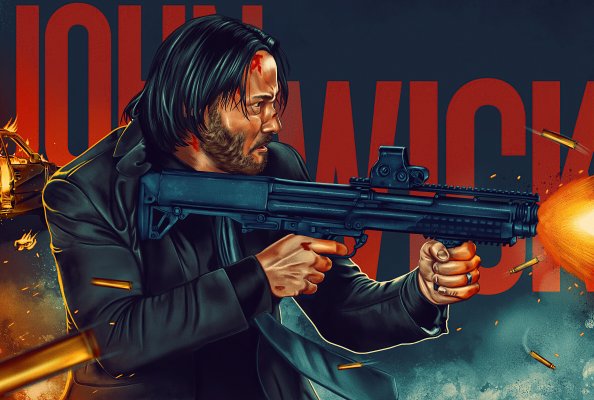 John Wick 4k Poster