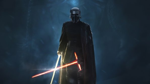 Kylo Ren Golden Lightsaber 4k