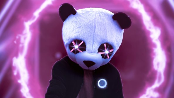 Panda Glowing Eyes 5k