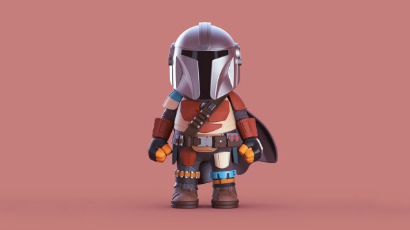 Chibi Mandalorian 4k