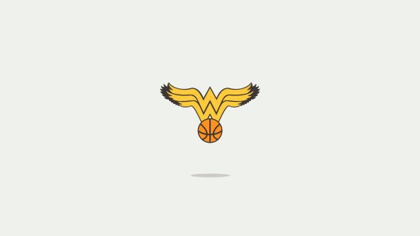 Wonder Woman Minimal Logo 4k
