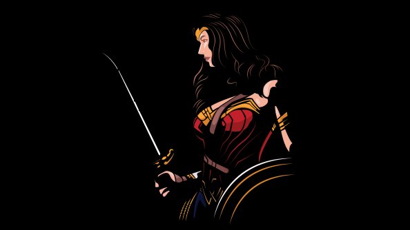 Wonder Woman 4k Minimalism