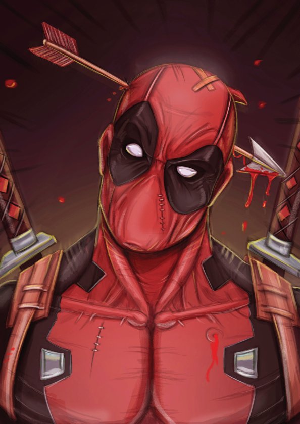 Deadpool Cool Guy Art
