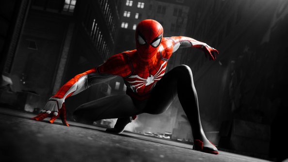 Black And Red Spiderman 4k