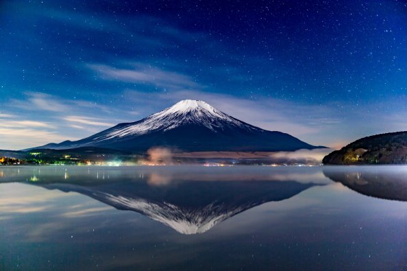Mount Fuji Night Reflections