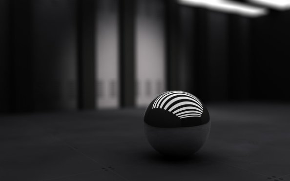 Black Ball With White Bands