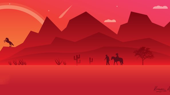 Red Dead Redemption 2 Minimalist Art