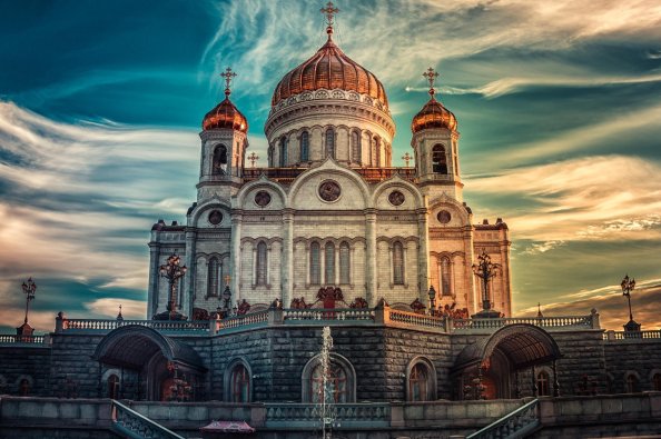 Cathedral Of Christ The Savior Russia In Moscow