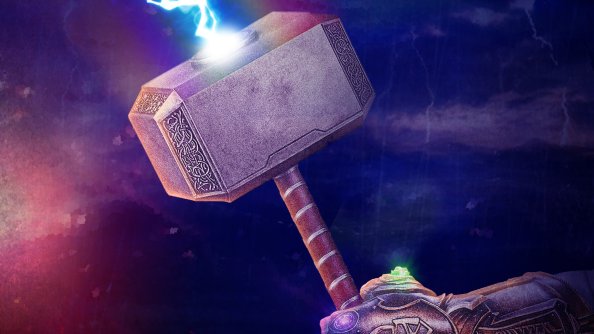 Thanos Gauntlet With Thor Hammer