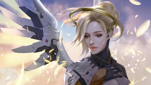 Mercy Overwatch Game Artwork