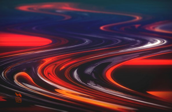 Molten Swirls Abstract 4k