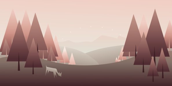 Forest Minimal Art 4k