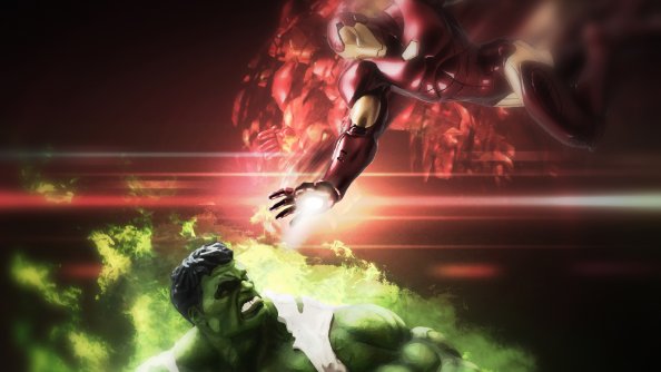 Hulk And Iron Man Art