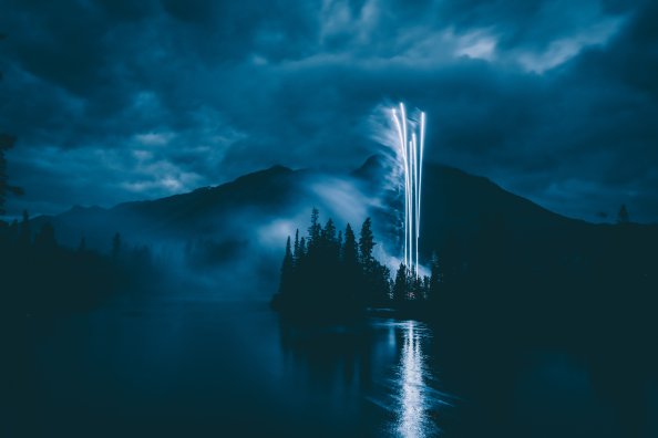 Fireworks Landscape 5k