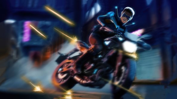 Nightwing Bike 4k