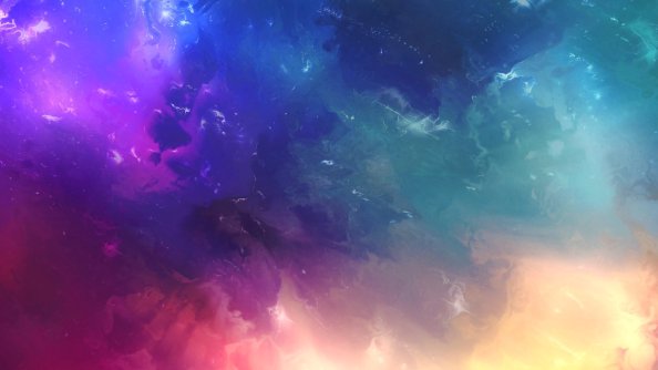 Space Colorful Abstract 4k