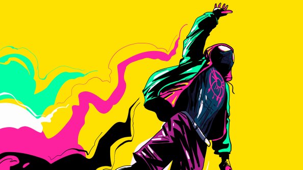 Spider Man Miles Yellow 4k