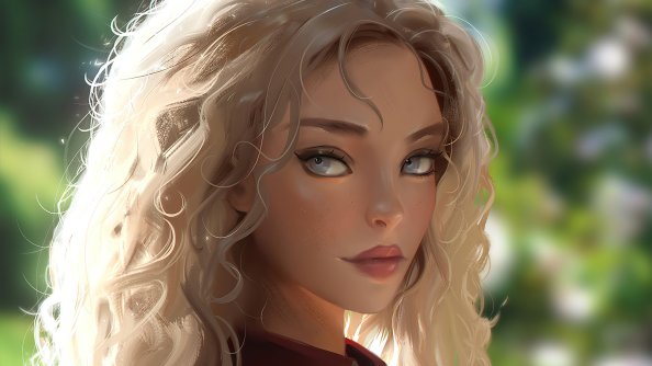 Warrior Girl Illustration 5k