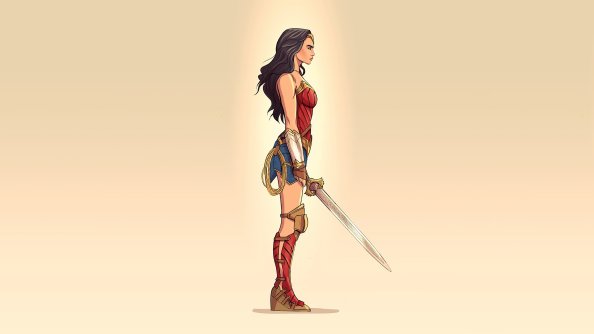 2020 Wonder Woman Minimalism 4k