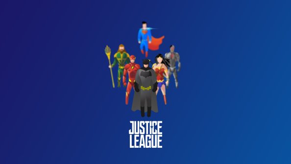 Justice League Superheroes Illustration 4k