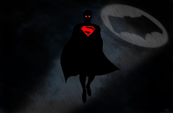Superman Red Eye Bat Signal