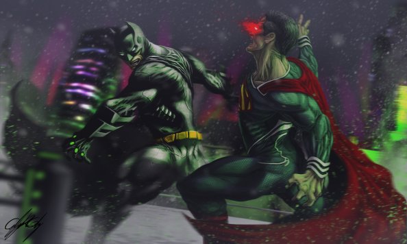 Batman Beating Superman 4k
