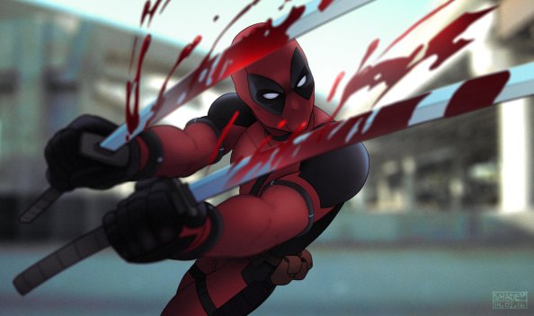 Deadpool Sword Artwork