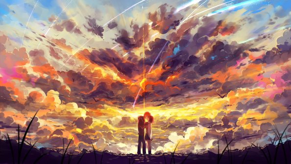 Kimi No Nawa Anime Couple 5k
