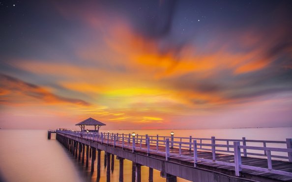 Ocean Pier Sunset