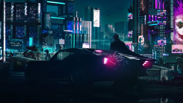 Batman X Cyberpunk 4k