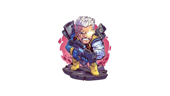 Cable Marvel Superhero Minimal 4k
