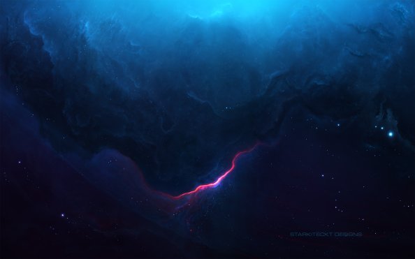 Blue Nebula Scenery