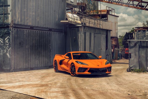 2022 Orange C8 Corvette 8k