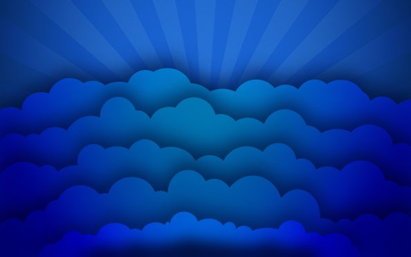Blue Clouds Minimal Art 4k