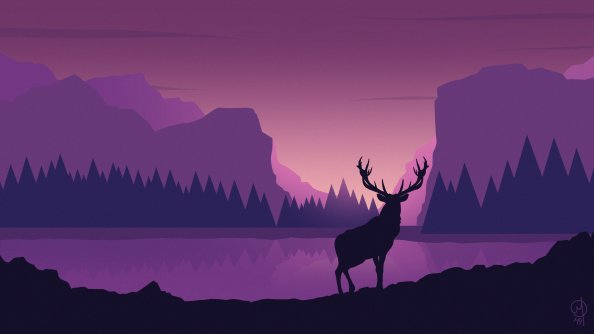Deer Digtial Vector Art 5k