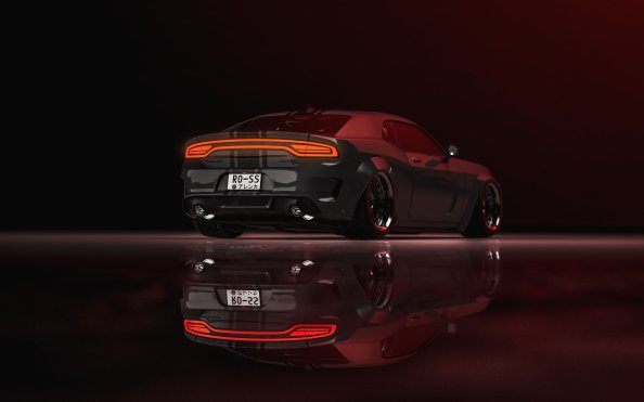 Dodge Charger Coupe Rear 4k