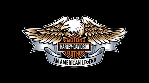 Harley Davidson Eagle Logo 4k