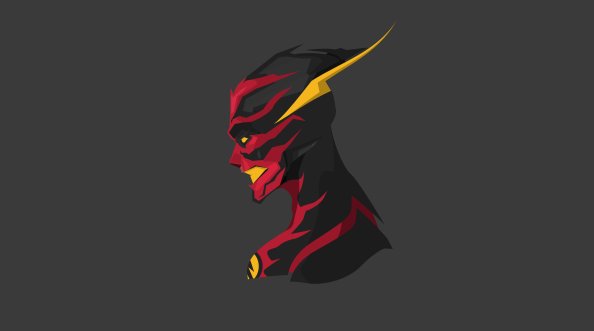 Reverse Flash Minimal Art 4k