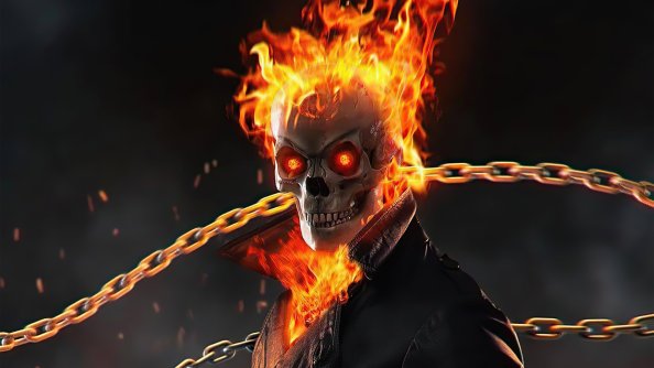 Ghost Rider Flame Thrower 4k