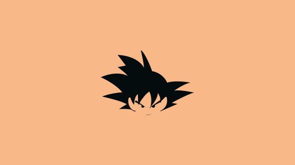 Goku Flat Minimal 8k