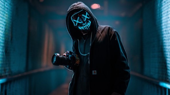 Mask Guy With Dslr