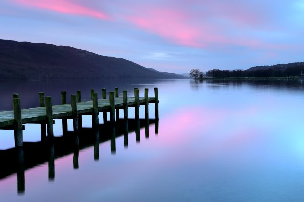 Pier Lake District Evening 4k