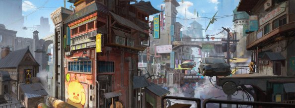 Old Map Floating City