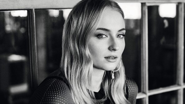 Sophie Turner Monochrome 4k 2019
