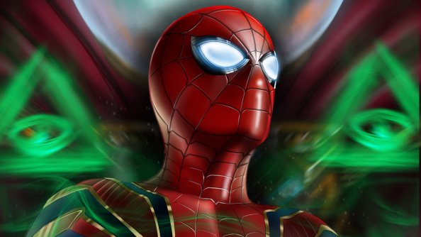 Spiderman Mask Eye Art