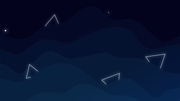 Triangles In Abstract Sky 5k